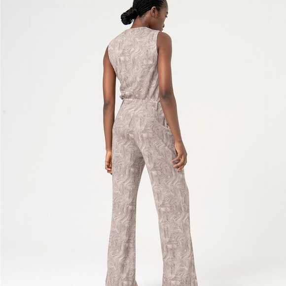 Patterned Wide-Leg Pants - Picture 3 of 5